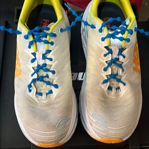 Hoka Men's Athletic Shoes - White and Blue